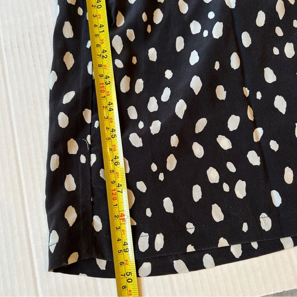 AMOUR VERT Sz XS Fantasia Washable 100% Silk Jumpsuit Black White NWT - Picture 8 of 16